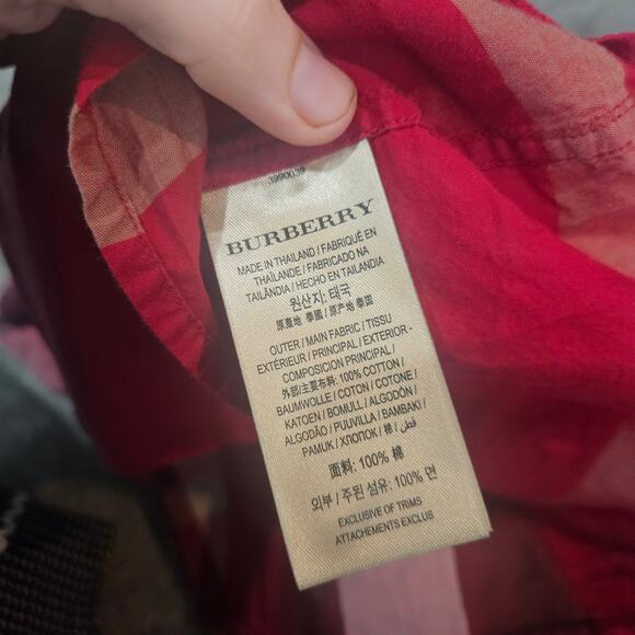 Burberry Button Down Long Sleeve Women's Top Size XS Classic Design - Picture 6 of 7